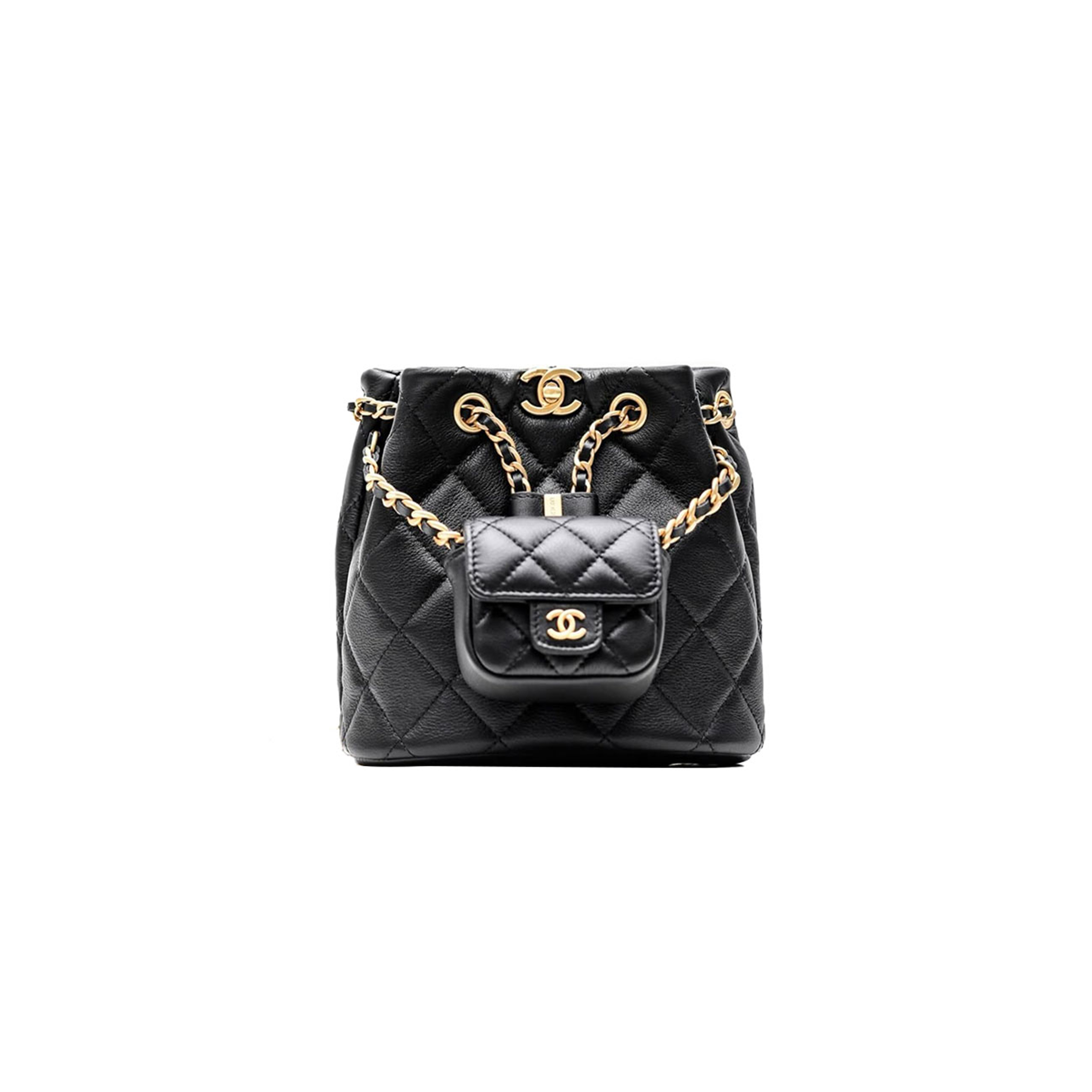 CHANEL MASTER 23A DOUBLE AND DOUBLE BACKPACK AS3947 (17*16.5*12cm)